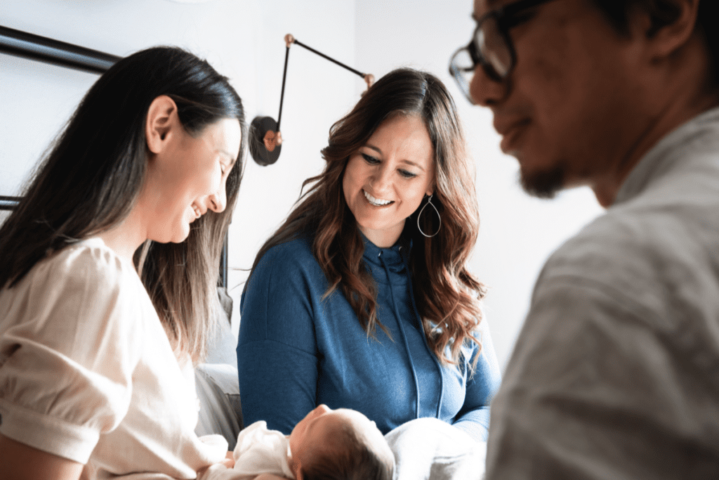 Post-birth care with baby nest doula guidance