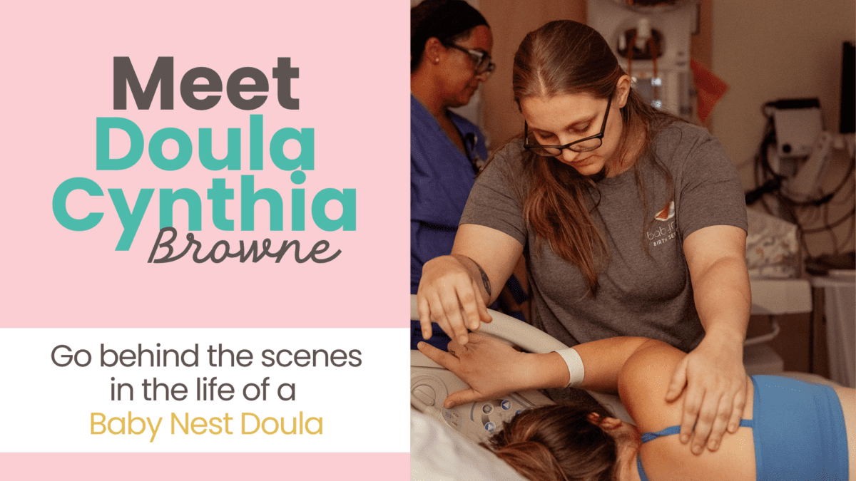 Portland doula helping mom in hospital birth