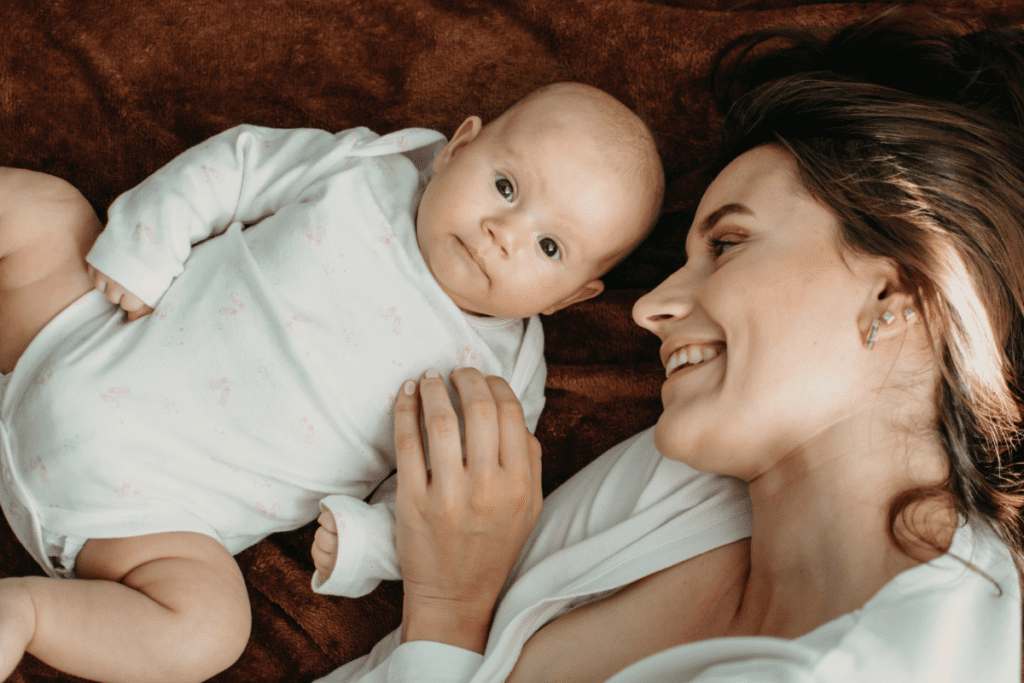 A bond between the mother and the child during postpartum lying-in plan recovery.